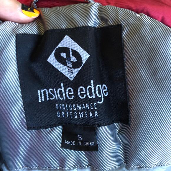 VTG 80s Inside Edge Mens S (Womens L) One Piece Snow Suit Red Black Retro Ski - Picture 11 of 13